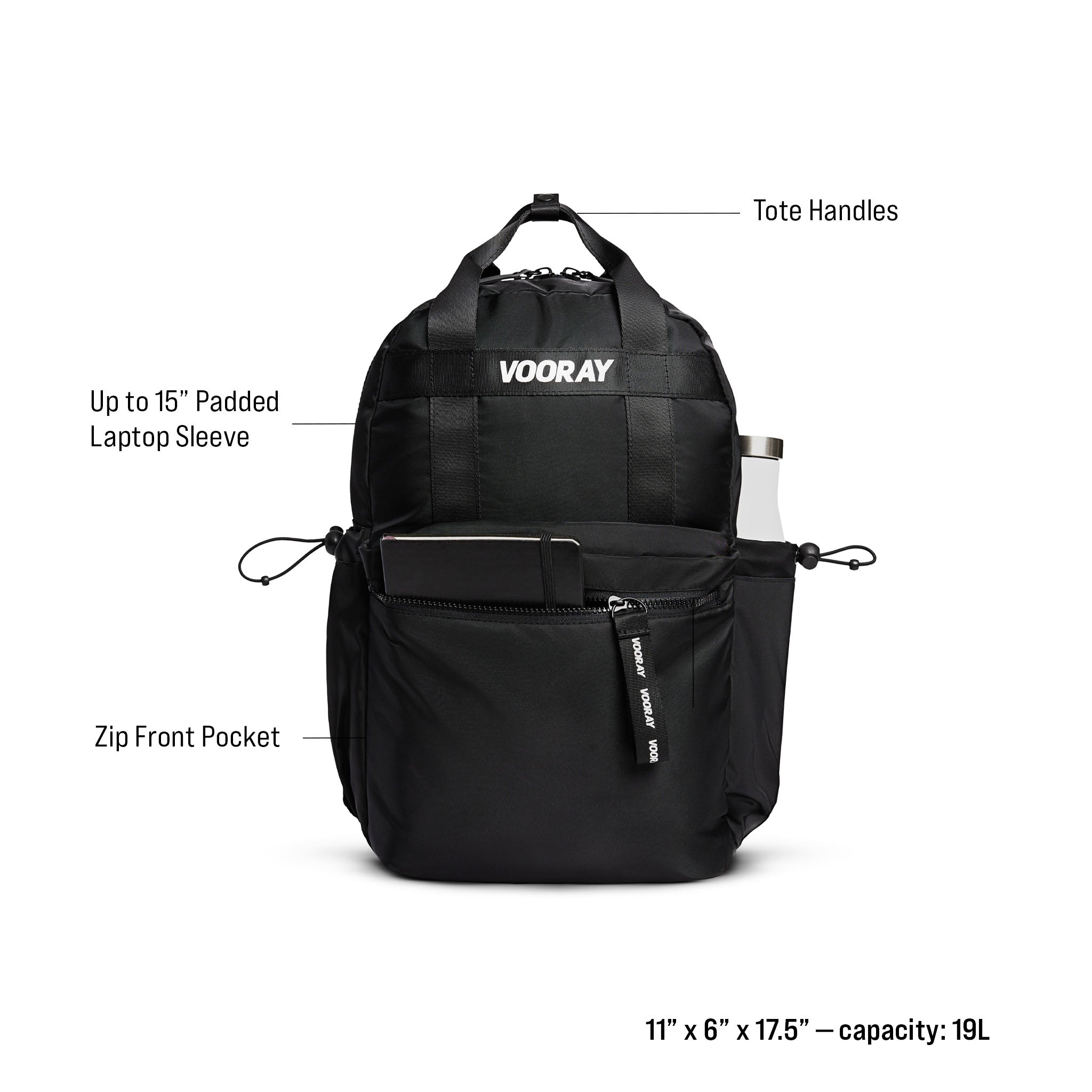 Katie Backpack – Matte Black – Vooray
